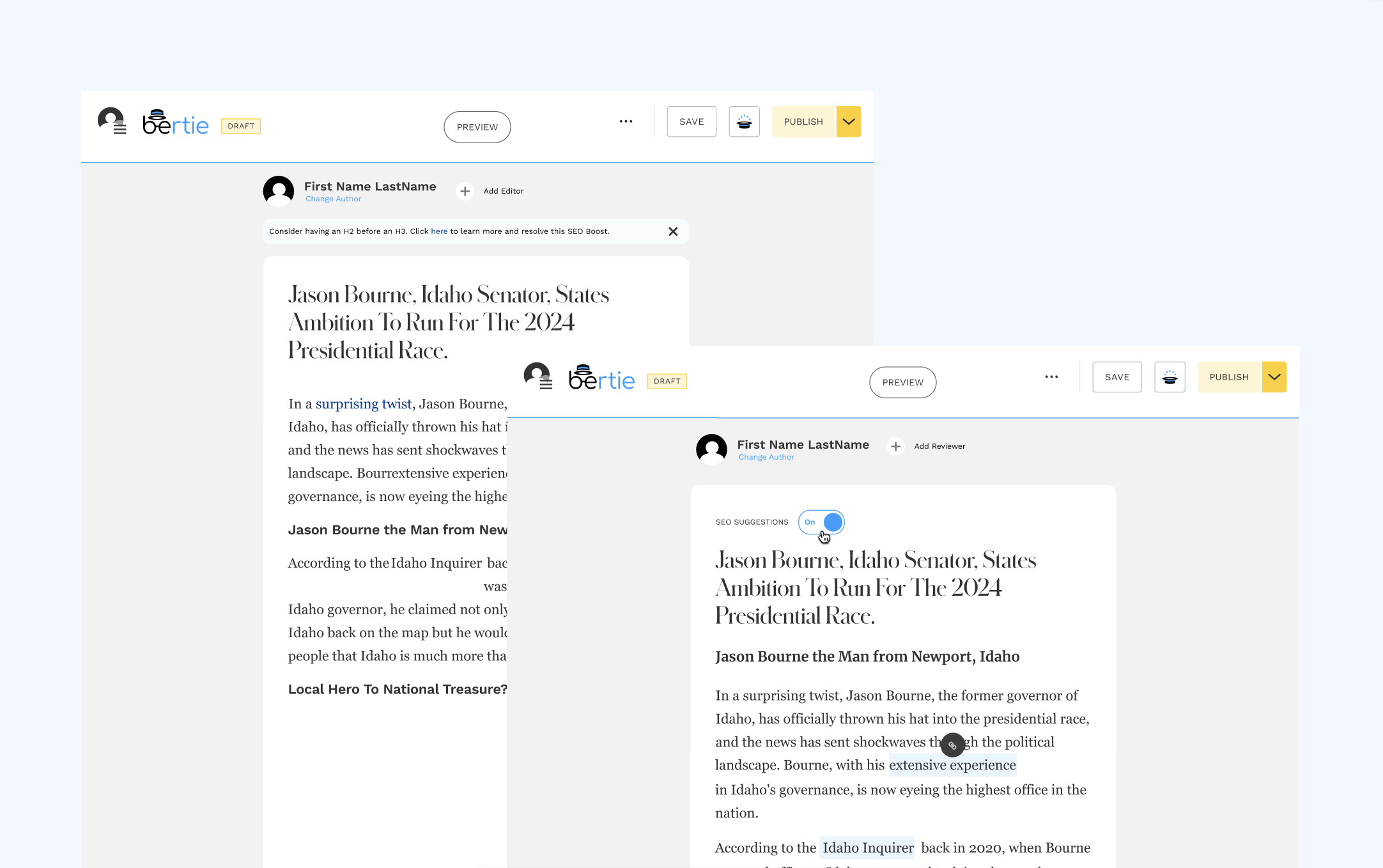 Variations of seo visibility